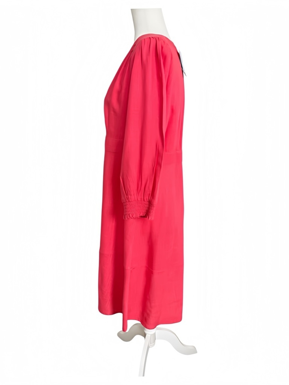 J.Jill Guava Pink Linen Blend Dress NWT Small Button Front Summer Vacation Dress - Picture 6 of 13